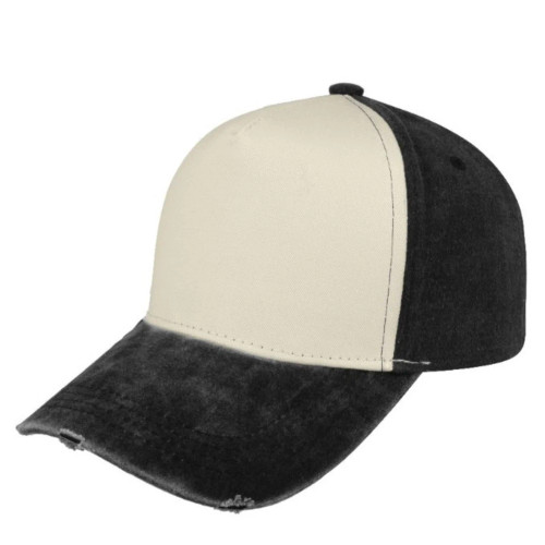 Pigment Washed 5 Panel Cap - Black, Mr Cap Pigment Washed 5 Panel Cap - Black, Mr Cap