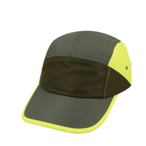 Colour Block Horizon Cap - Fatigue/Olive/Lime, Mr Cap