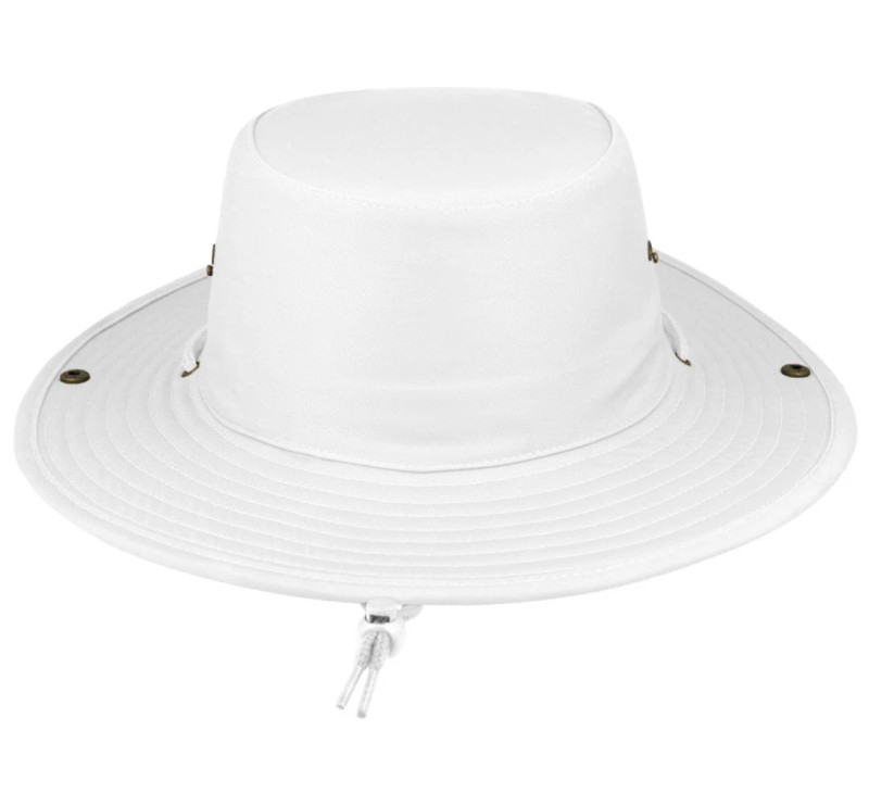 Safari Wide Brim Hat - White, Mr Cap