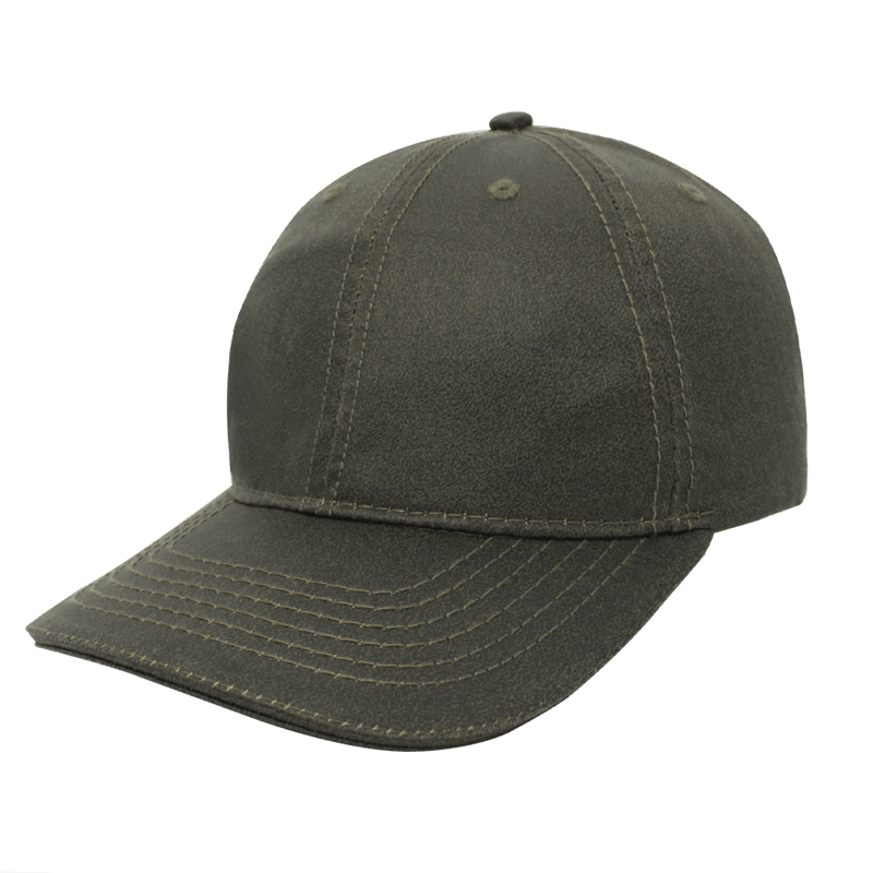 Washed Oil Skin 6 Panel Cap, Camo - Headwear Suppliers