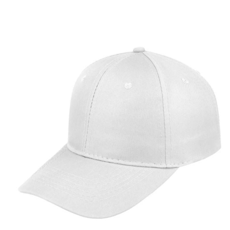 6 Panel Promo Cap - White, Mr Cap