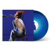 Opaque white and cobalt blue colour mix vinyl