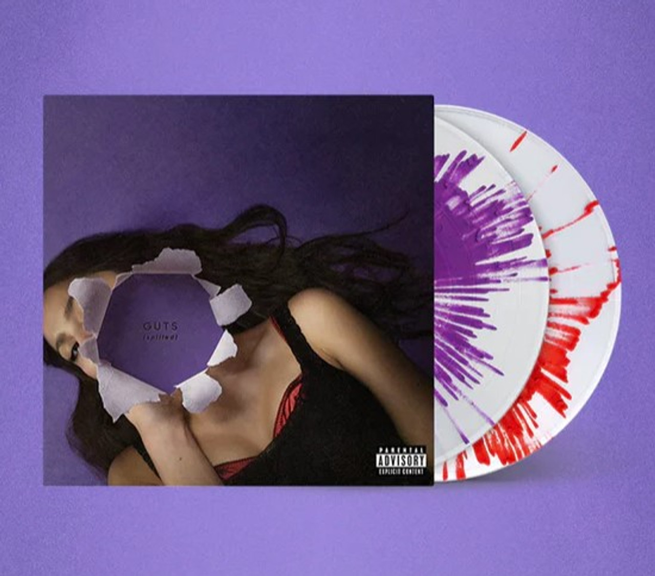 Purple & Red Splatter vinyl