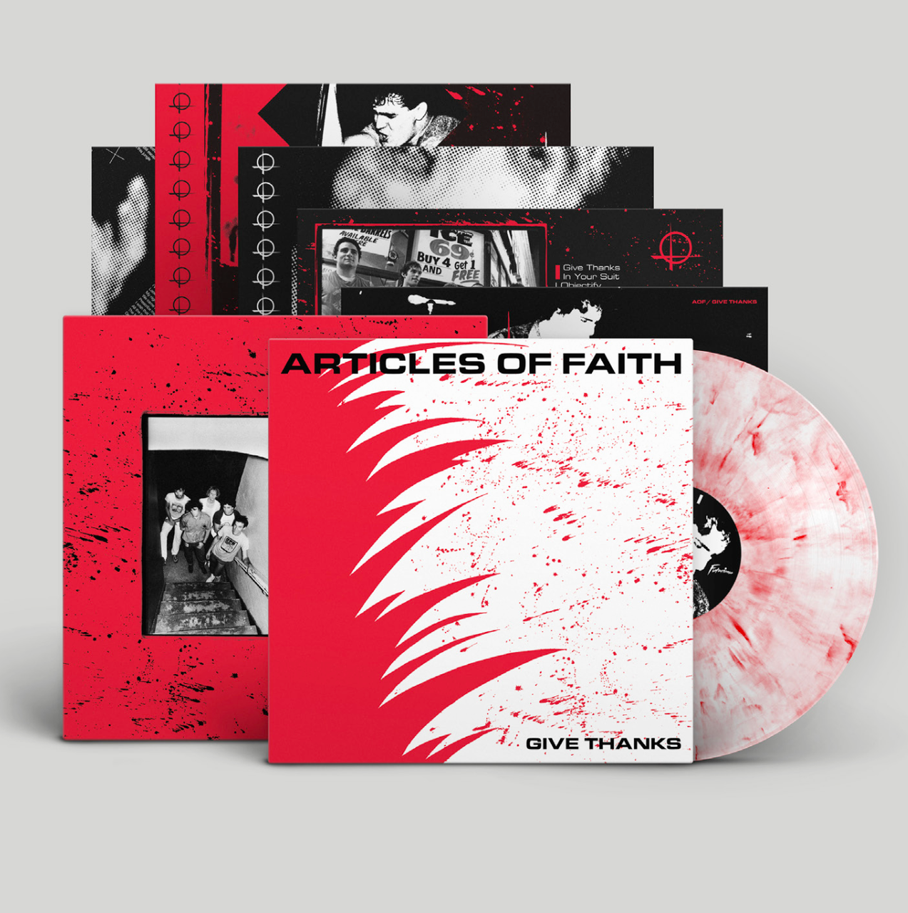 Limited edition pink & white colour vinyl