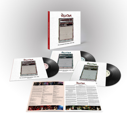 The limited edition vinyl format is a 3LP Standard Weight Black Vinyl in a Rigid Slipcase with printed inners and a 4-page insert