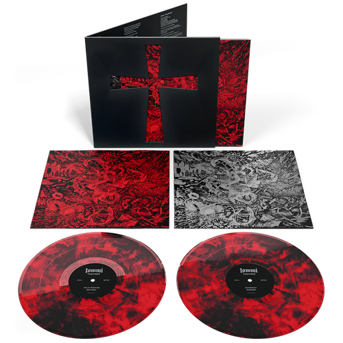 2LP Red & Black marbled