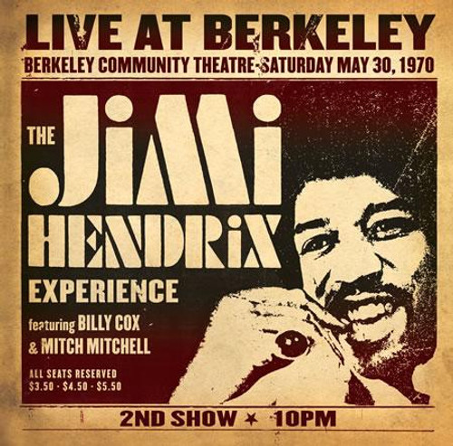 Jimi hendrix - Live at the Berkeley album cover