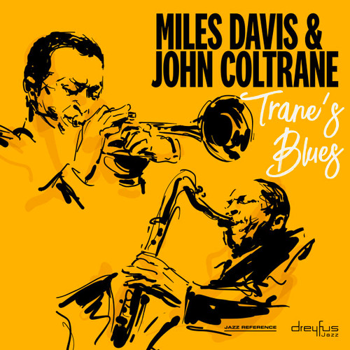 Miles Davis and John Coltrane - Trane's Blues album cover from the Jazz reference collection