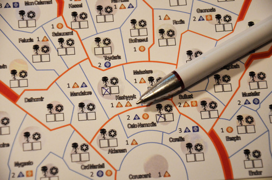 Star Wars: Rebellion Interactive Schematic Player Aid block notes