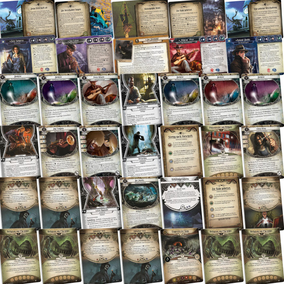 GERMAN Arkham Horror: The Card Game Print and Play cards Pack 2