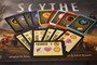 Scythe Cards to randomize factions & player boards