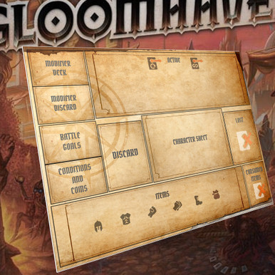 Gloomhaven Player mat - Lucky Player shop