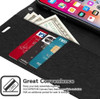 For iPhone 14 Pro Wallet Flip Denim Case Cover - Battery Mate