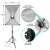 135W Photography Studio Softbox Continuous Lighting Soft Box Light Stand - Battery Mate