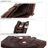 Men's RFID Blocking Wallet Leather Purse Card Slots Coins Holder Chain - Battery Mate