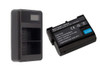 Battery Replacement + LCD Charger for Nikon EN-EL15 D7000 D7100 D800 D800E D600 Camera - Battery Mate