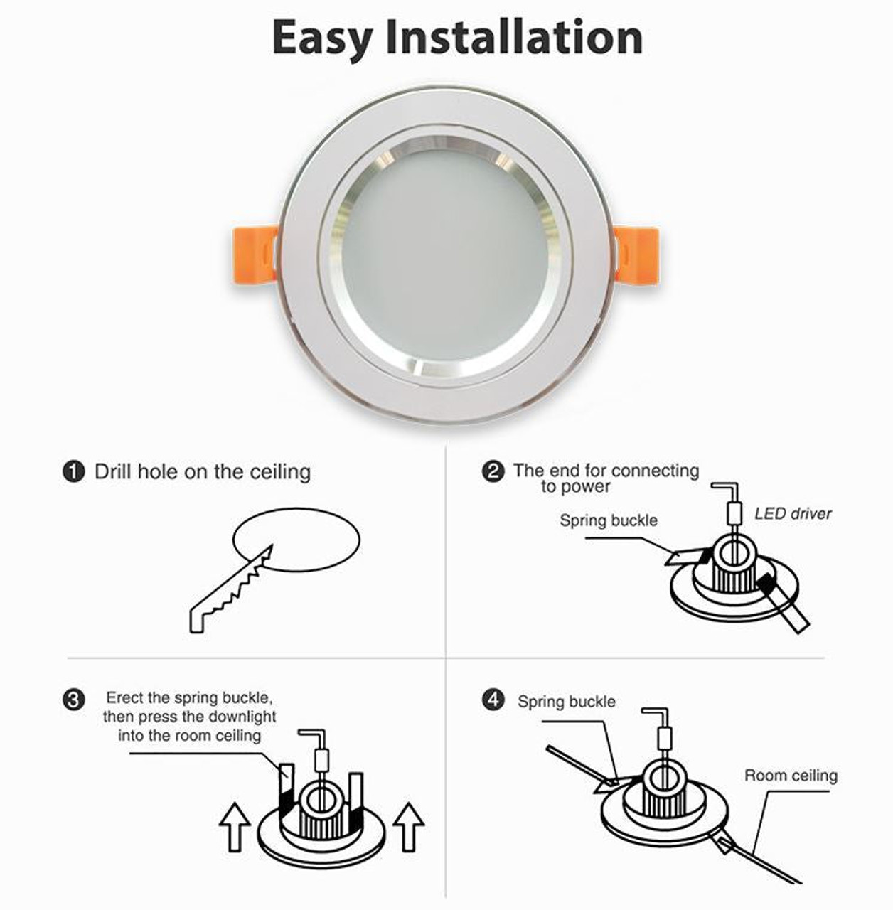 LED Downlights Down light Dimmable13W - Battery Mate