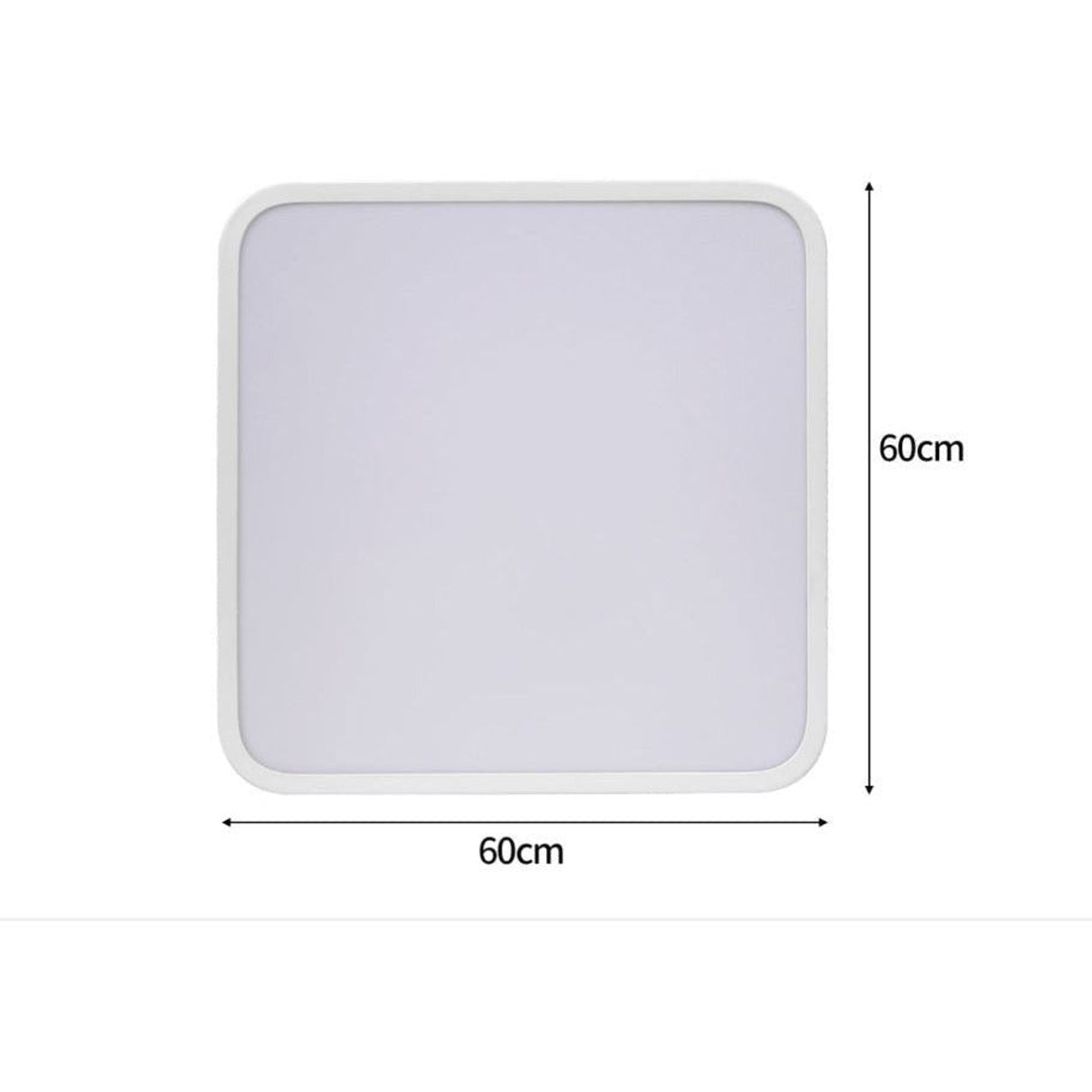 60W | Ultra-Thin 5CM LED Ceiling Down Light Surface Mount Living Room White - Battery Mate