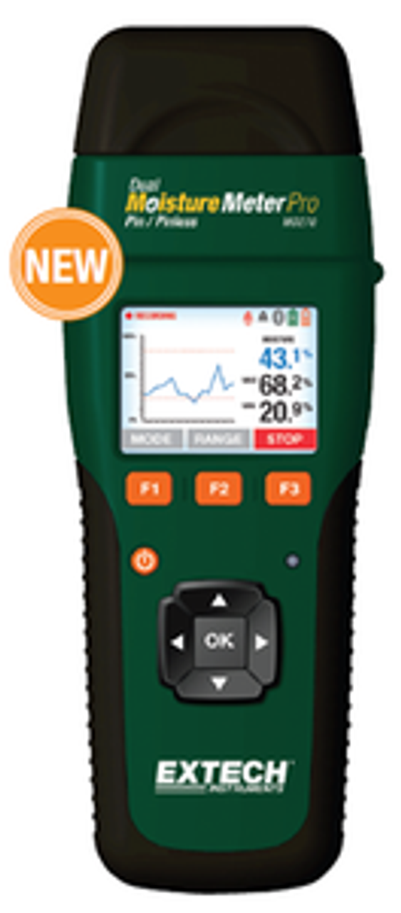 Extech Wireless Pin/Pinless Moisture Meter with METERLiNK