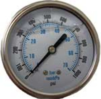 Gauge Water Pressure 1000psi - Hydramaster
