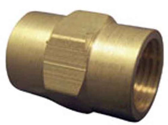 Brass Coupler - ½" Female to Female