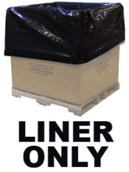 Black 6 Mil 41" X 40" X 85" Gaylord Liners, (30)