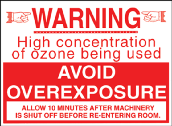 Ozone Caution Sign