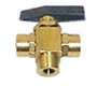 1/8" Brass Ball Valve Three Way Chemical