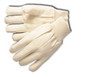 Mens Cotton Canvas Gloves with Knit Wrist