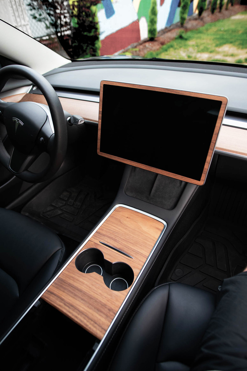Tesla Model 3 Wood Interior Panels - 2nd Gen, Toast