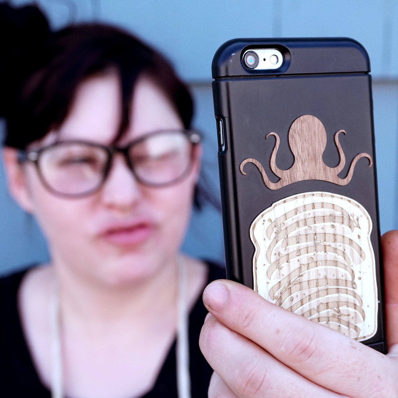 Custom Real Wood Stickers Toast