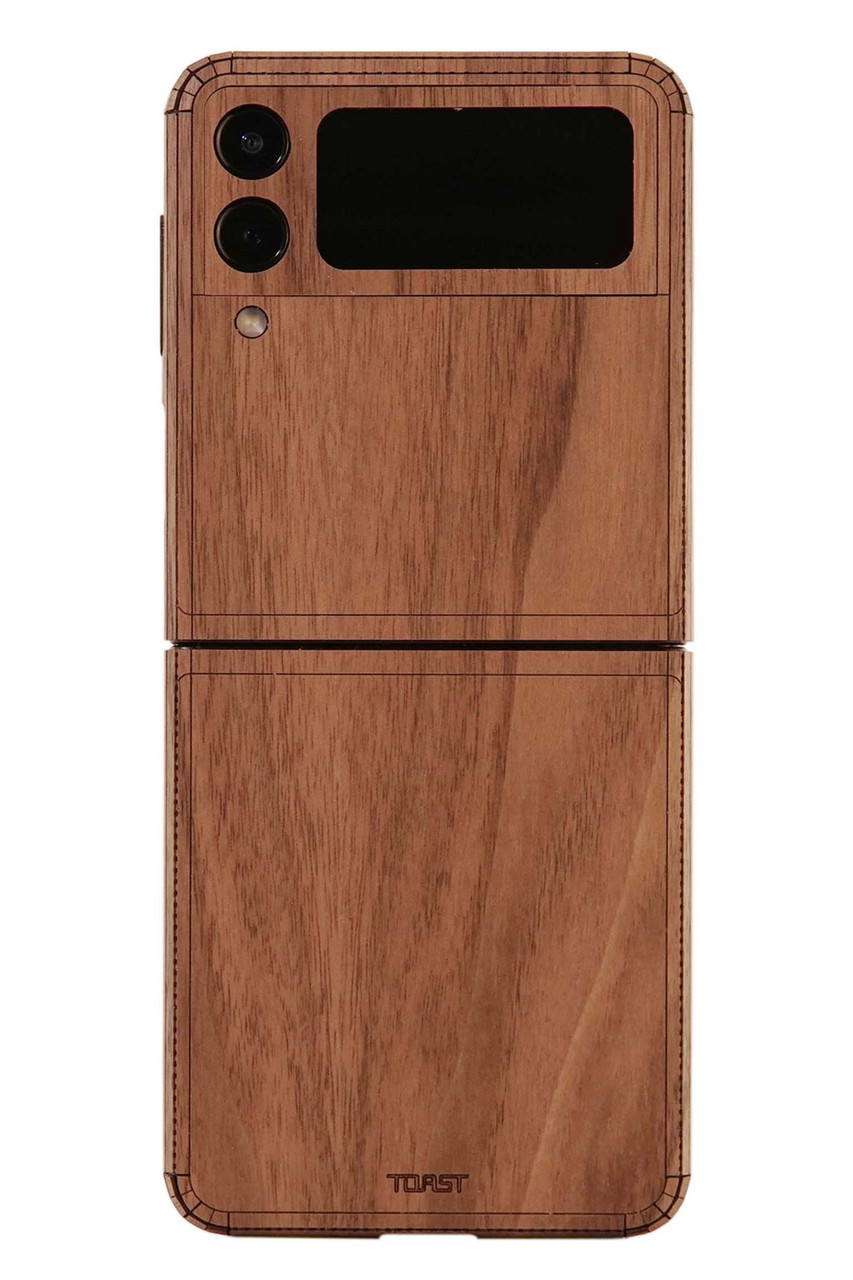 Real Wood Galaxy Z Flip3 Covers |Toast | Made in USA