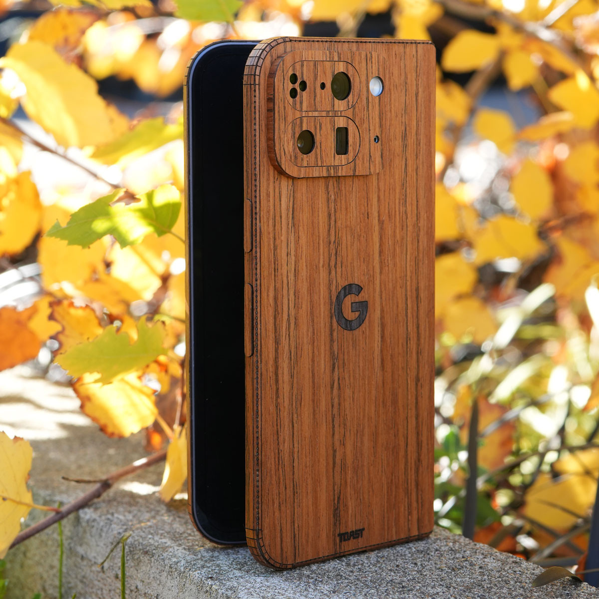 Real Wood Pixel 10 Pro Fold Covers |Toast | Made in USA