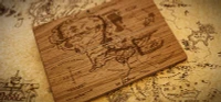 Lord of the Rings engraving on custom wood MacBook Laptop cover.