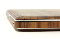 MacBook with side wraps in walnut