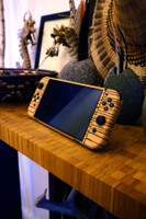 Toast real wood Nintendo Switch OLED cover in zebrawood