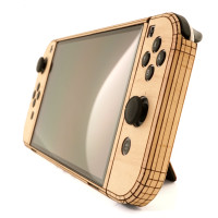 Toast real wood Nintendo Switch OLED cover in maple