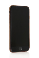 iPhone 8 in walnut, detail photo.