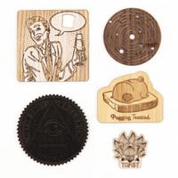 Custom Real Wood Stickers