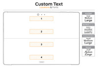 Custom text location diagram for laser engraving on Toast cover for Surface tablet Custom text location diagram for laser engraving on Toast cover for Surface tablet