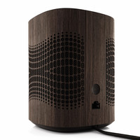 Toast wood cover from Sonos One in ebony, detail.