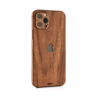 Toast wood cover to Apple iPhone 12 Pro in walnut.