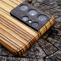 Zebrawood Samsung Galaxy S21 Ultra Toast cover.