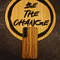 Be the change.  Get an eco-friendly wood cover for you samsung s22 by Toast.