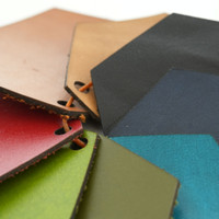 Toast Leather sample kit detail.