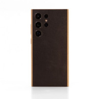 Stout Black leather with maple wood combo cover from Toast Made for the Samsung Galaxy S24 Ultra