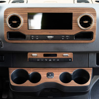 Warm up your cockpit with real wood trim kits for Sprinter Vans.