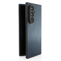 Samsung Fold7 leather and wood combo cover