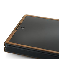 Samsung Fold7 leather and wood combo cover