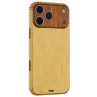 Maple body with walnut camera and buttons.